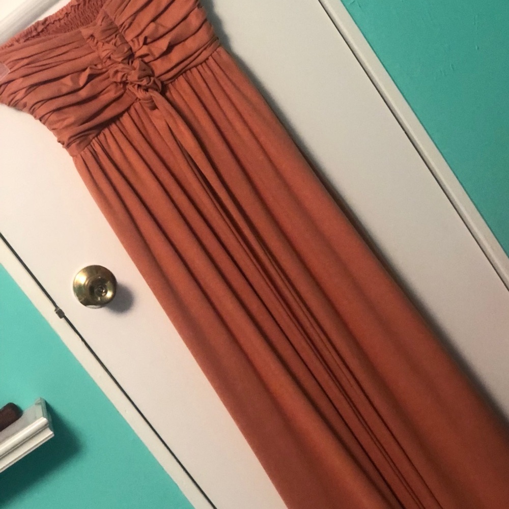 Strapless maxi dress